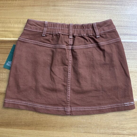 Wild Fable Womens Brown Mini Skirt With Pockets Size XXS - Picture 3 of 13